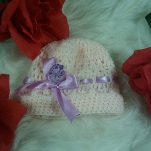 Newborn Beenie Crocheted Hat